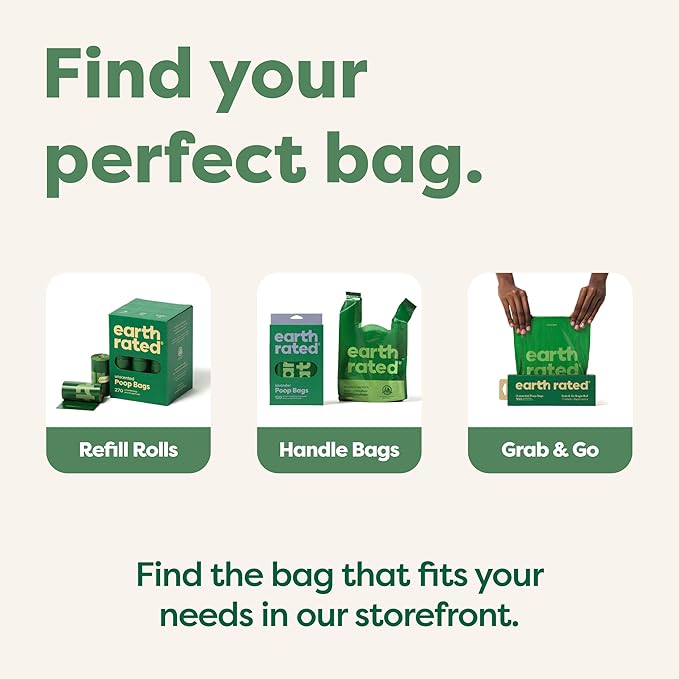 Earth Rated Dog Poo Bags – 270 Lavender Scented Leak-Proof Refill Rolls