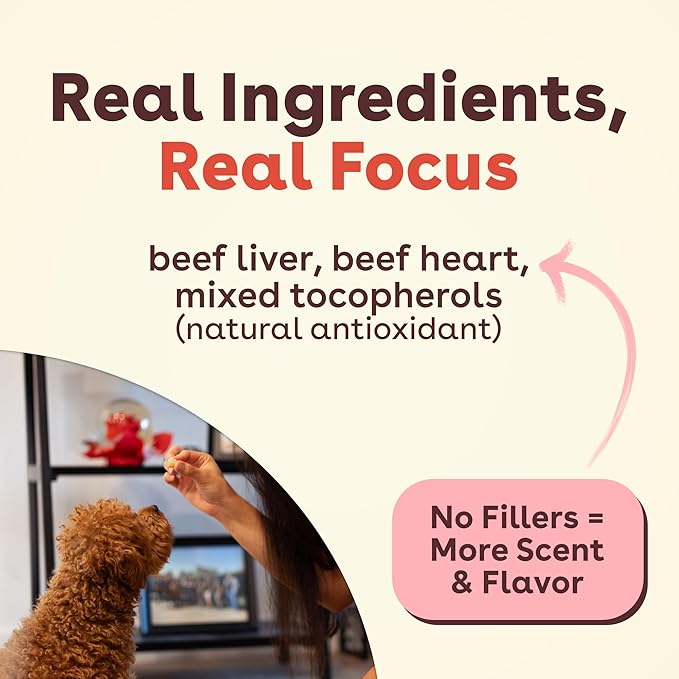 Pupford Freeze Dried Training Treats for Dogs & Puppies – Beef Liver, 475+ Bites (4 oz)